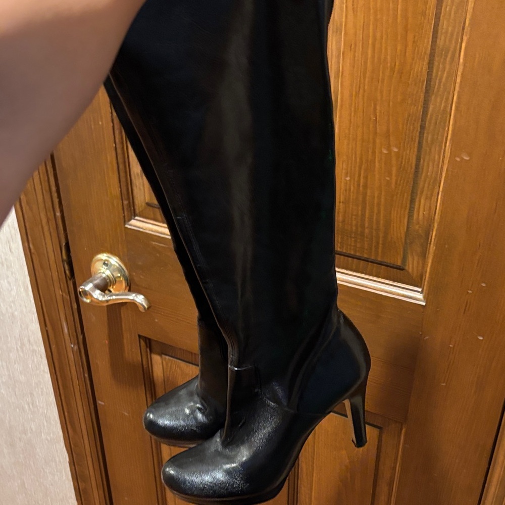Franco Sarto Black Heeled Boots